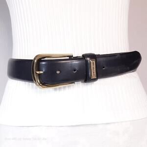 Jones New York Women's Black Faux Leather Belt Size Medium Adjustable